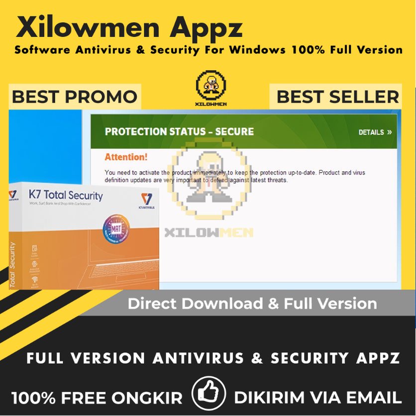 [Full Version] K7 Total Security Pro Security Lifetime Win OS