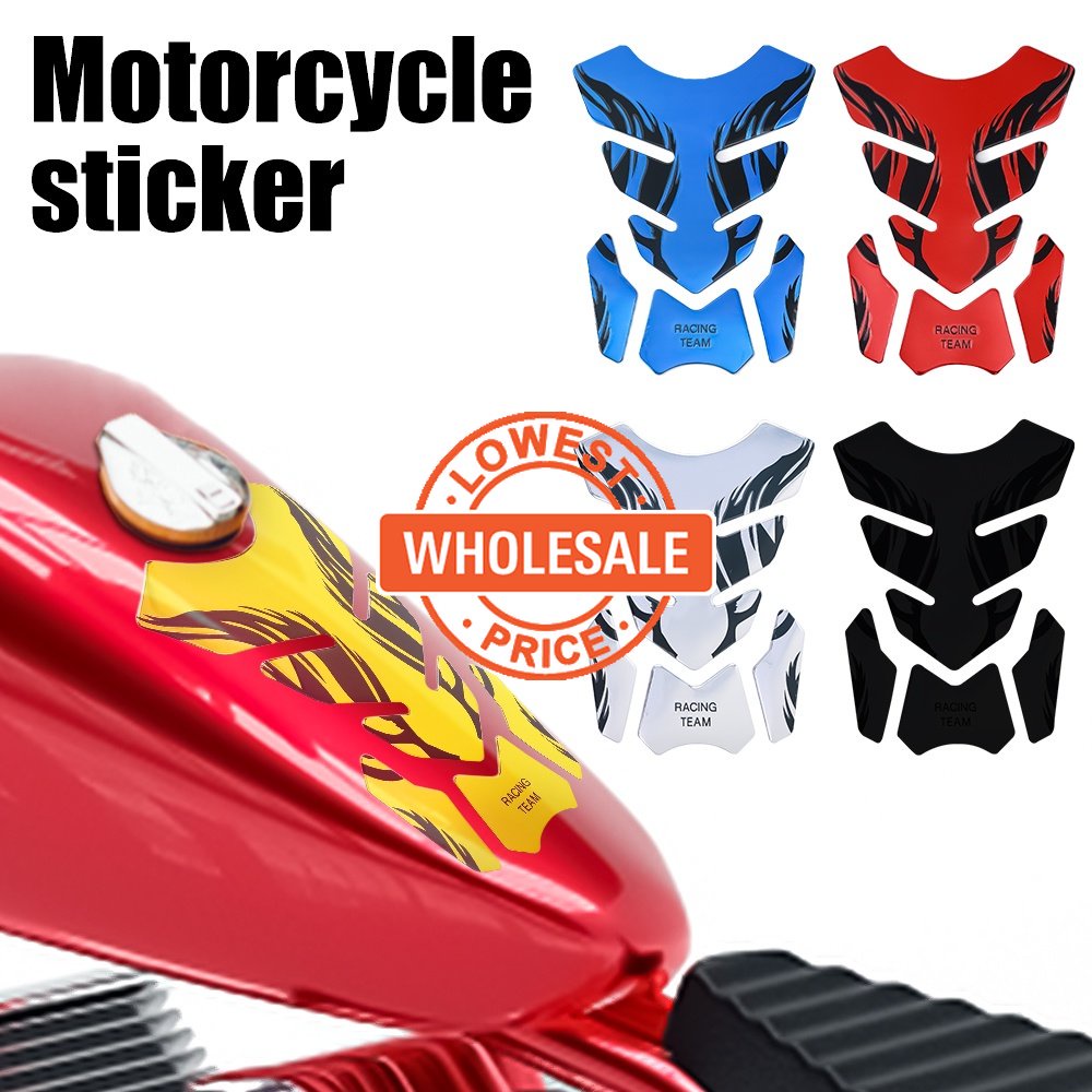 [Harga Grosir] Universal Motor Flame Decals Tangki Bahan Bakar Gas Dekorasi Sticker Protector PVC Self-Adhesive Stiker Mobil Tahan Air Aksesoris Dekorasi Motor