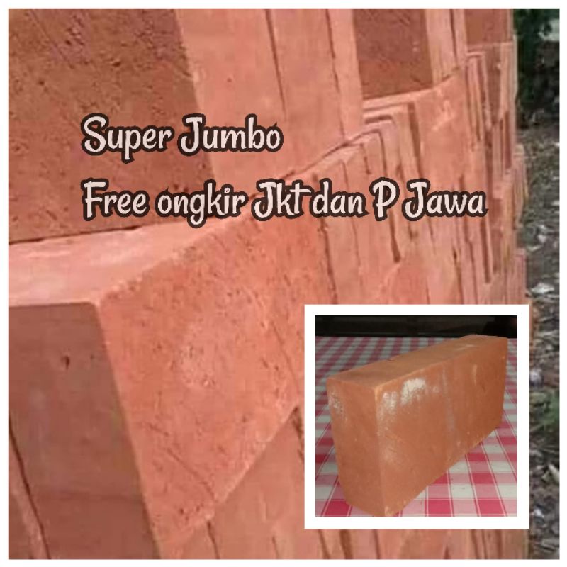 Batu bata pres Jumbo Siap Expose hrg per 1000biji /Free Ongkir Area Jkt dan P Jawa