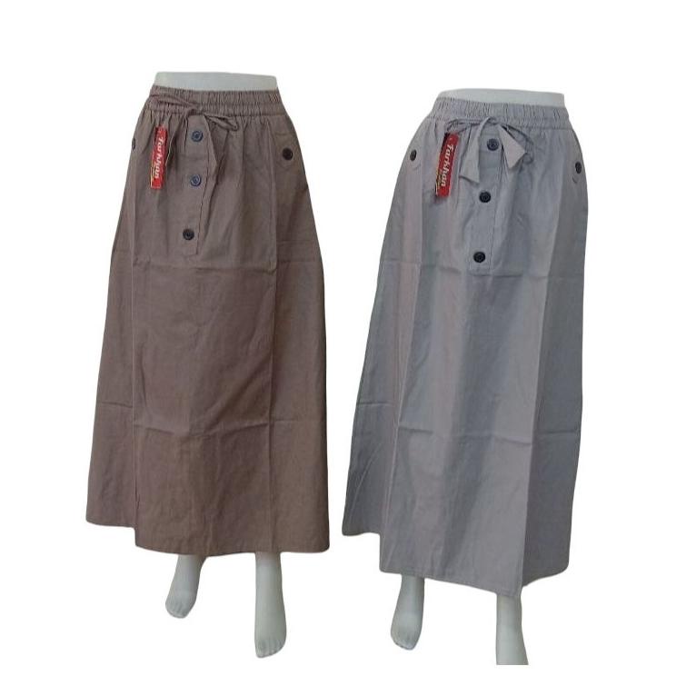 HARGA TERMURAAH ROK A LINE PANJANG KATUN BANKOK ROK PANJANG A LINE POLOS