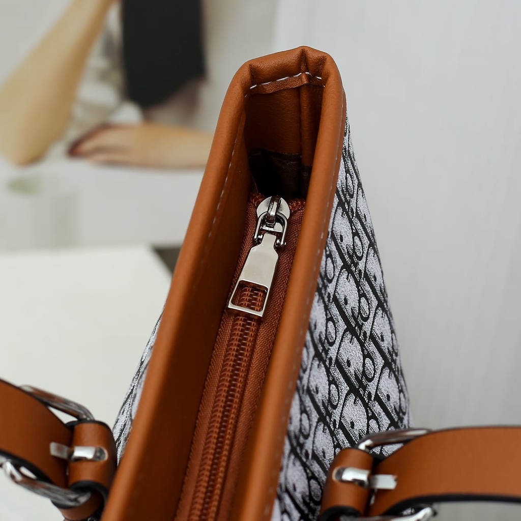 Tote bag Wanita Tas Kantor Jinjing Shoulder Bag Import - Tas bahu wanita DIO Monogram tas wanita import  #219