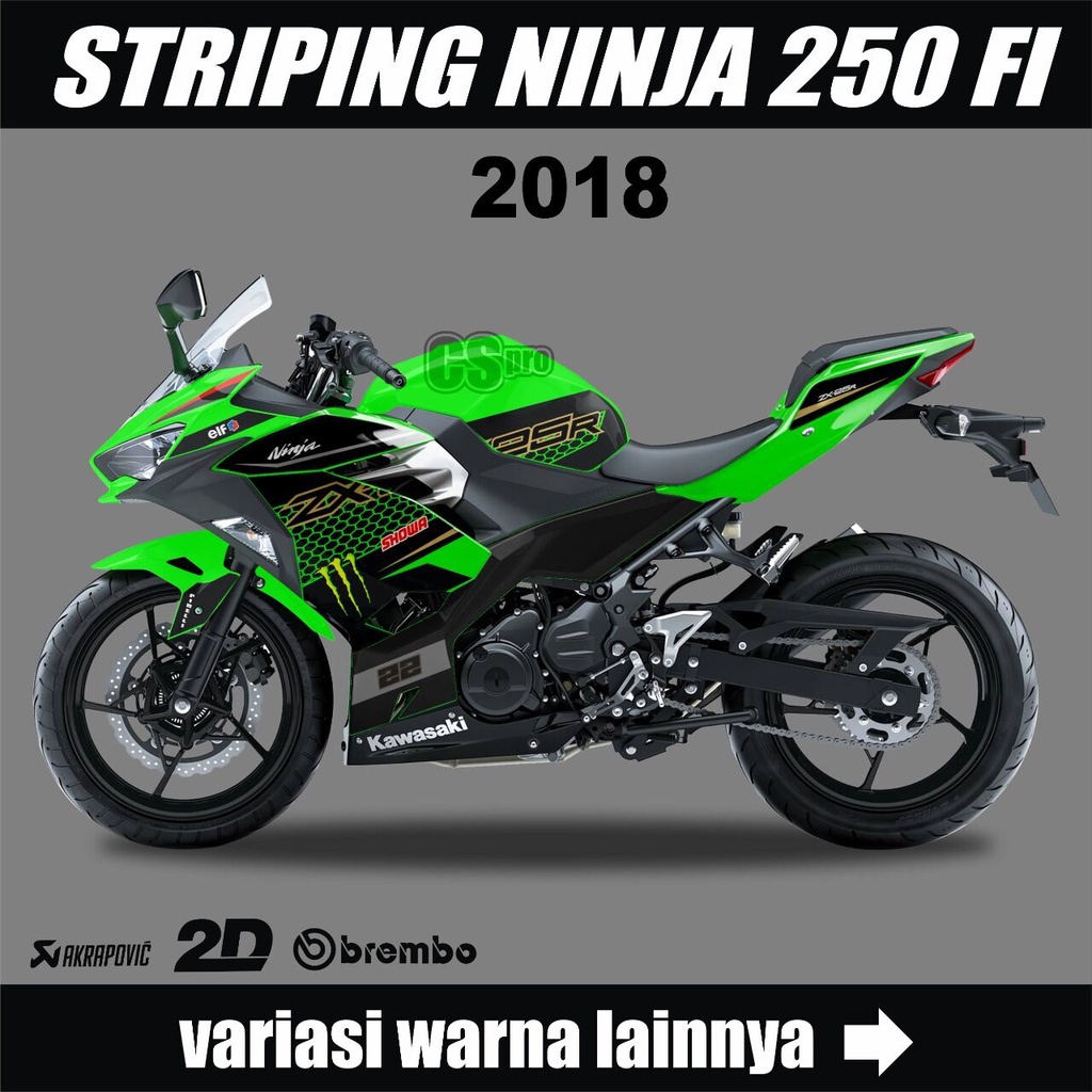 STRIPING VARIASI NINJA FI 250 2018/NINJA 250 FI 2018