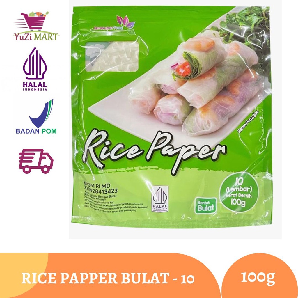 

Rice Paper / Kulit Lumpia Vietnam Bulat isi 10 Lembar