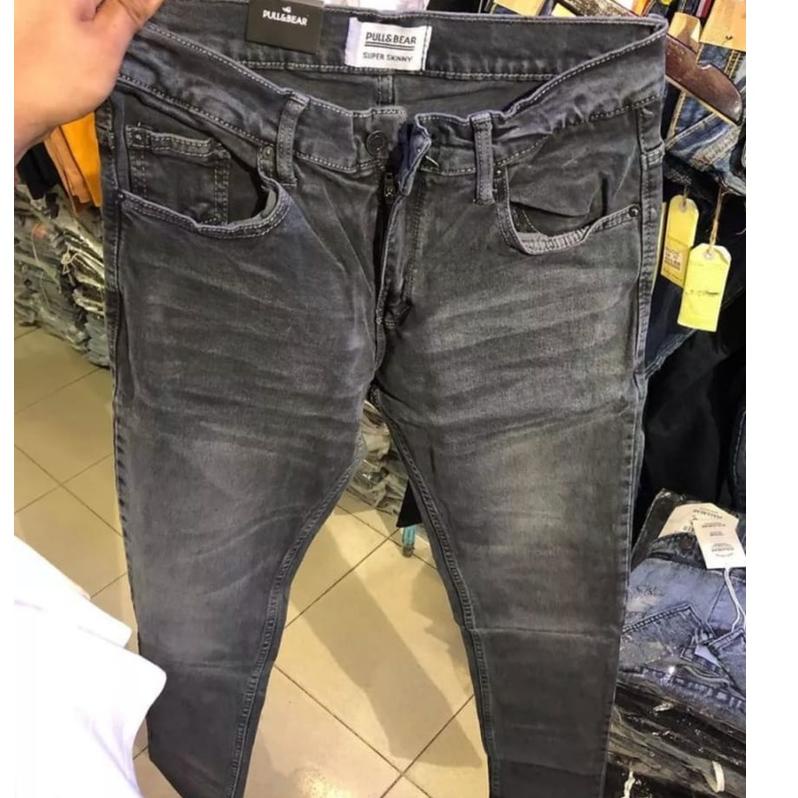 Termurah CELANA JEANS PULL&BEAR PRIA GREY WASH WHISKER PRIA PULL AND BEAR PNB PULLANDBEAR PULL & BEA