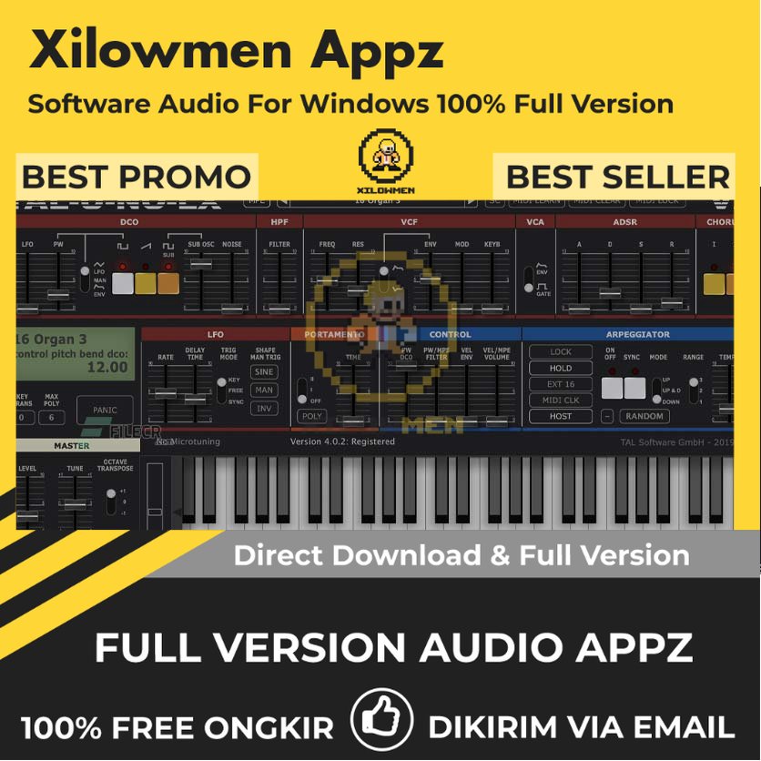 [Full Version] Togu Audio Line TAL-U-NO-LX-V2 Pro Lifetime Audio Software WIN OS - Emulasi Synthesizer Klasik