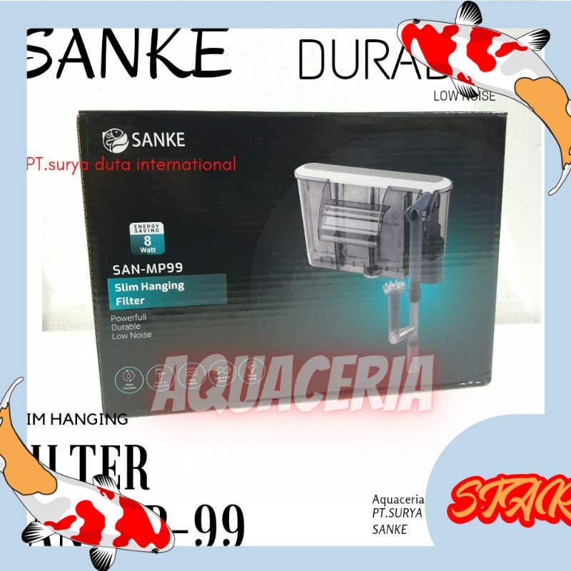 Filter Gantung Aquarium 60 cm to 80 Cm SANKE SAN MP 99 Slim Hanging