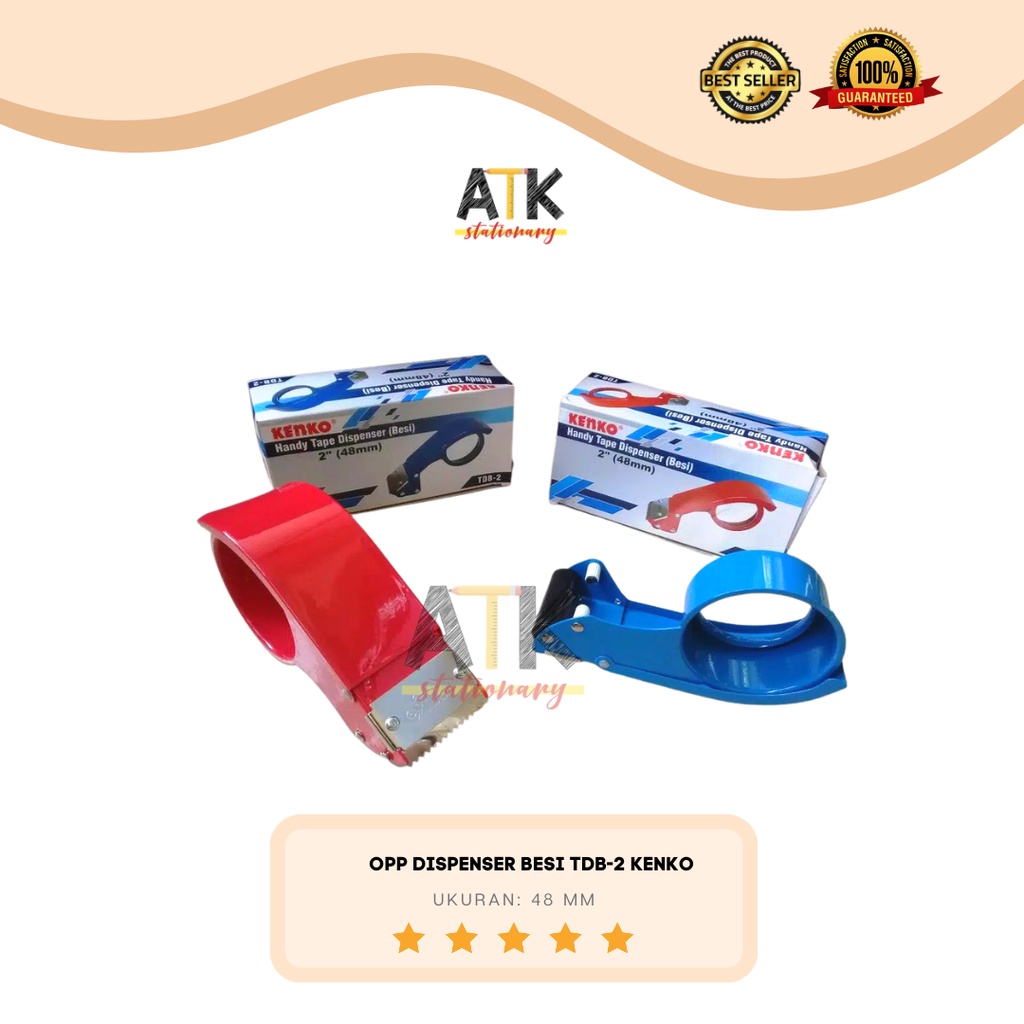 

Tape Cutter / Dispenser Besi KENKO TDB-2 ( Pemotong Lakban / Isolasi) atk