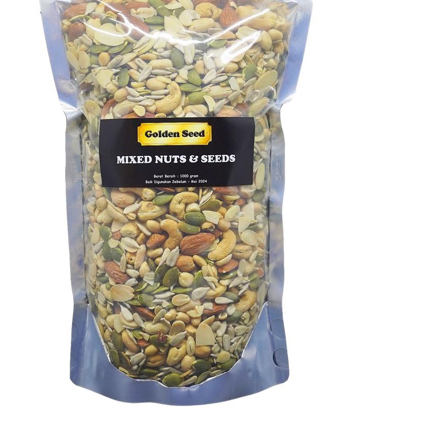 

✪ MIXED NUTS & SEEDS 1 KG PREMIUM - TRAIL MIX NUT & SEED - MIXNUT 1000 GRAM ❁