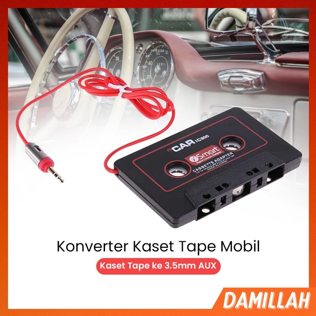Kaset Adapter Tape Mobil Audio Converter Car Tape