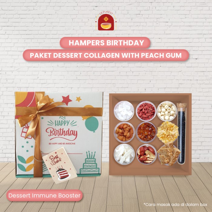 

(COD) Hampers Gift Birthday Kado Hadiah Ulang Tahun Paket Peach Gum Collagen - HampersBirthday