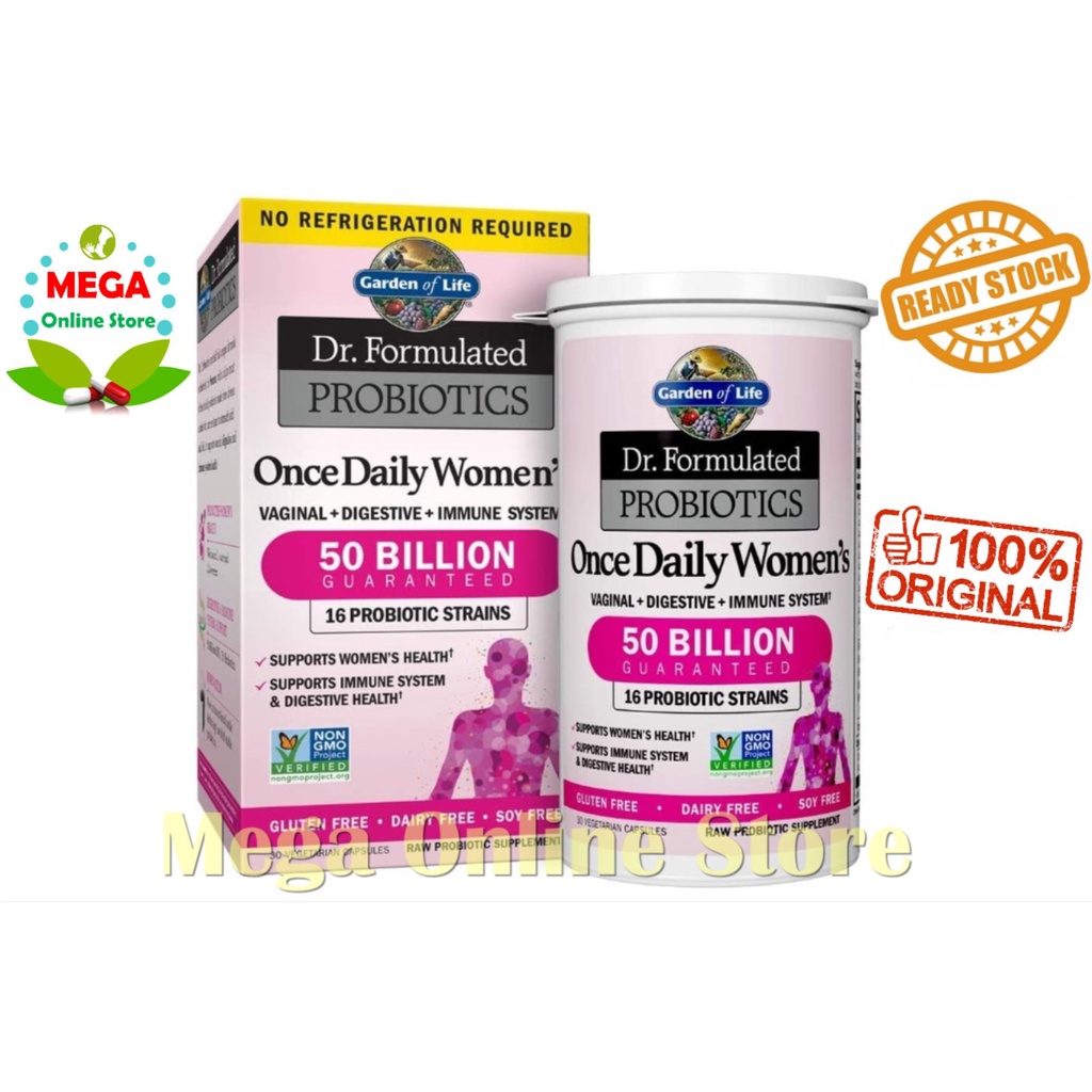 Garden Of Life Once Daily Women's Probiotics 50 Billion 30 VCaps