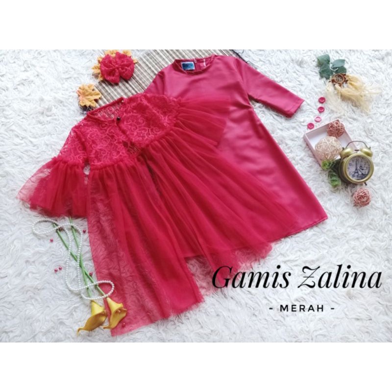 gamis zalina/gamis anak perempuan/gamis lebaran anak terbaru/gamis lebaran terbaru/gamis brokat terbaru/gamis couple ibu dan anak/gamis couple mom kid