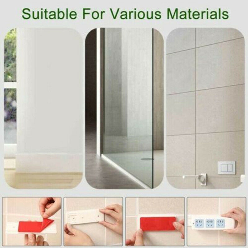 [Unggulan] Self-adhesive Wall Hook Socket Storage Holder Rak Dinding Multifungsi Tempel Dinding Socket Baris Fixer Kabel Kawat Organizer