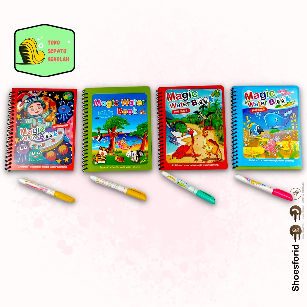 SFK Magic Water Book // buku mewarnai // Buku mewarnai ajaib // Buku mewarnai water doodle