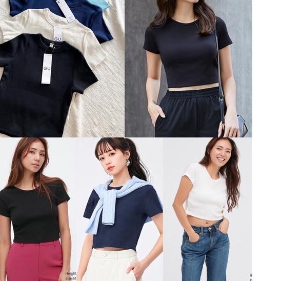 ❈ GU Uniqlo Ribbed Top ➭