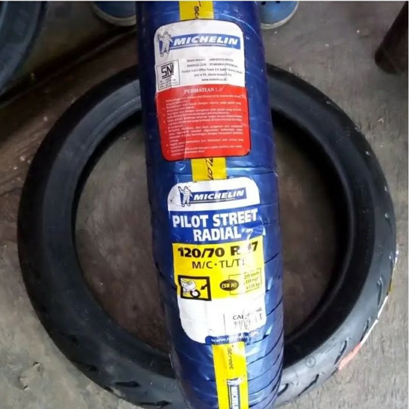 Ban michelin 120 70 17 dan 180 55 17 Pilot street radial