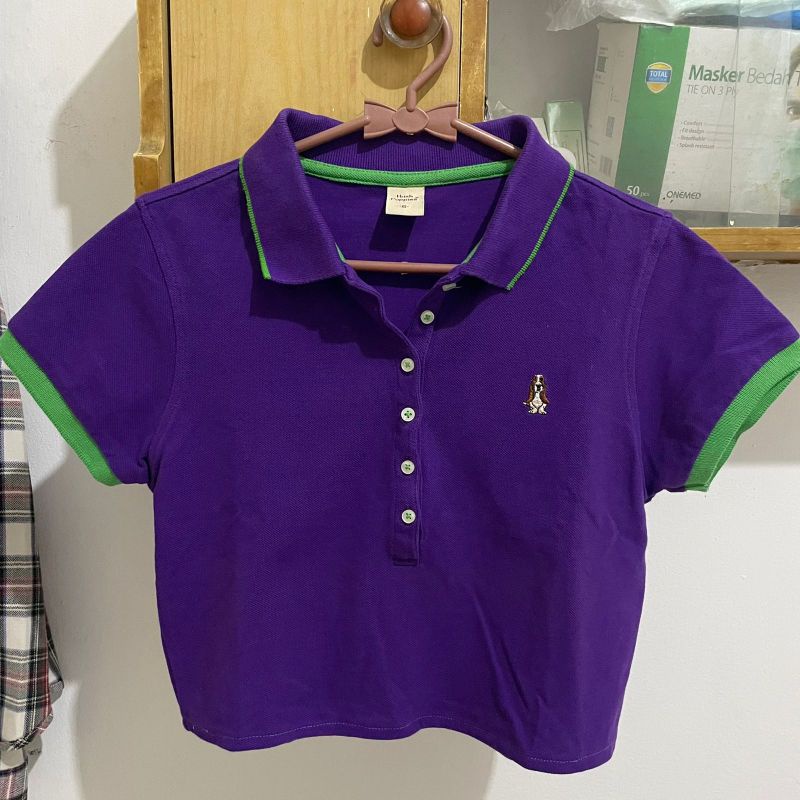 kaos polo crop hush puppies