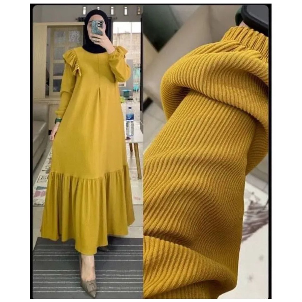LUNA DRESS KNIT JUMBO CASUAL GAMIS RAJUT PREMIUM