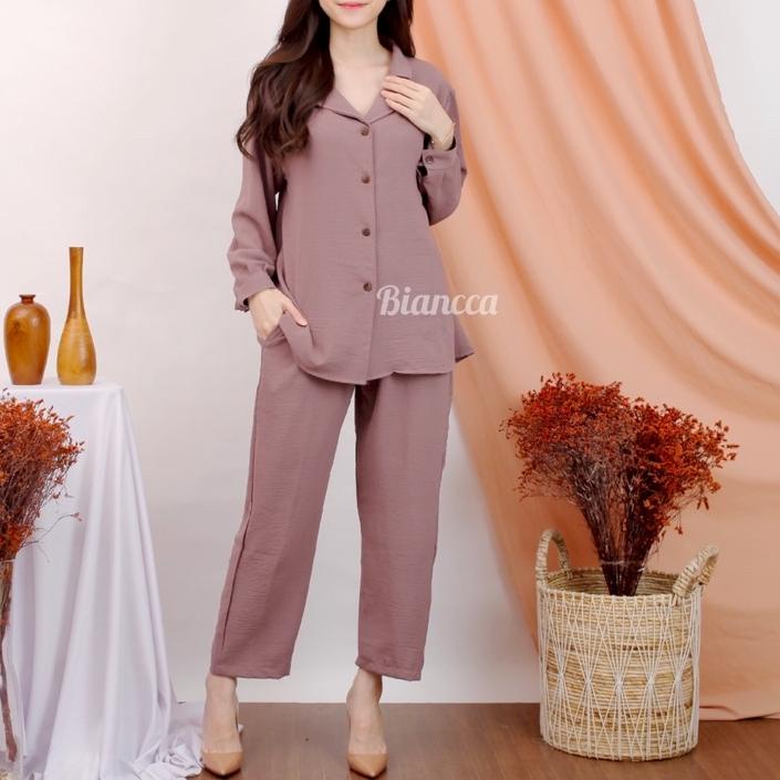 TERLARIS ONE SET SETELAN - ANYA SET JAS POLOS ONESET CRINKLE MUSLIMAH GROSIR SETCEL MUSLIM 