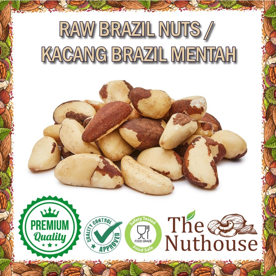 250gr RAW Brazil Nuts / Kacang Brazil Mentah [Premium]