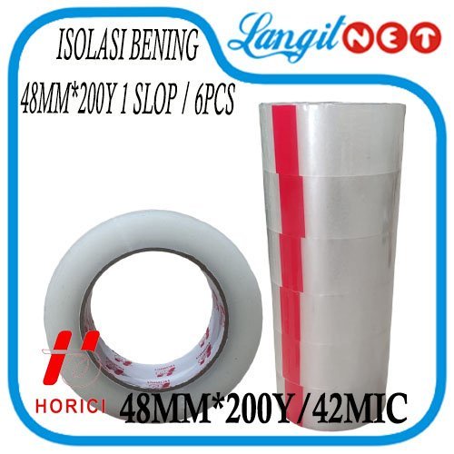 HORICI114 OPP BENING 48MM x 200Y 42MIC 6PCS