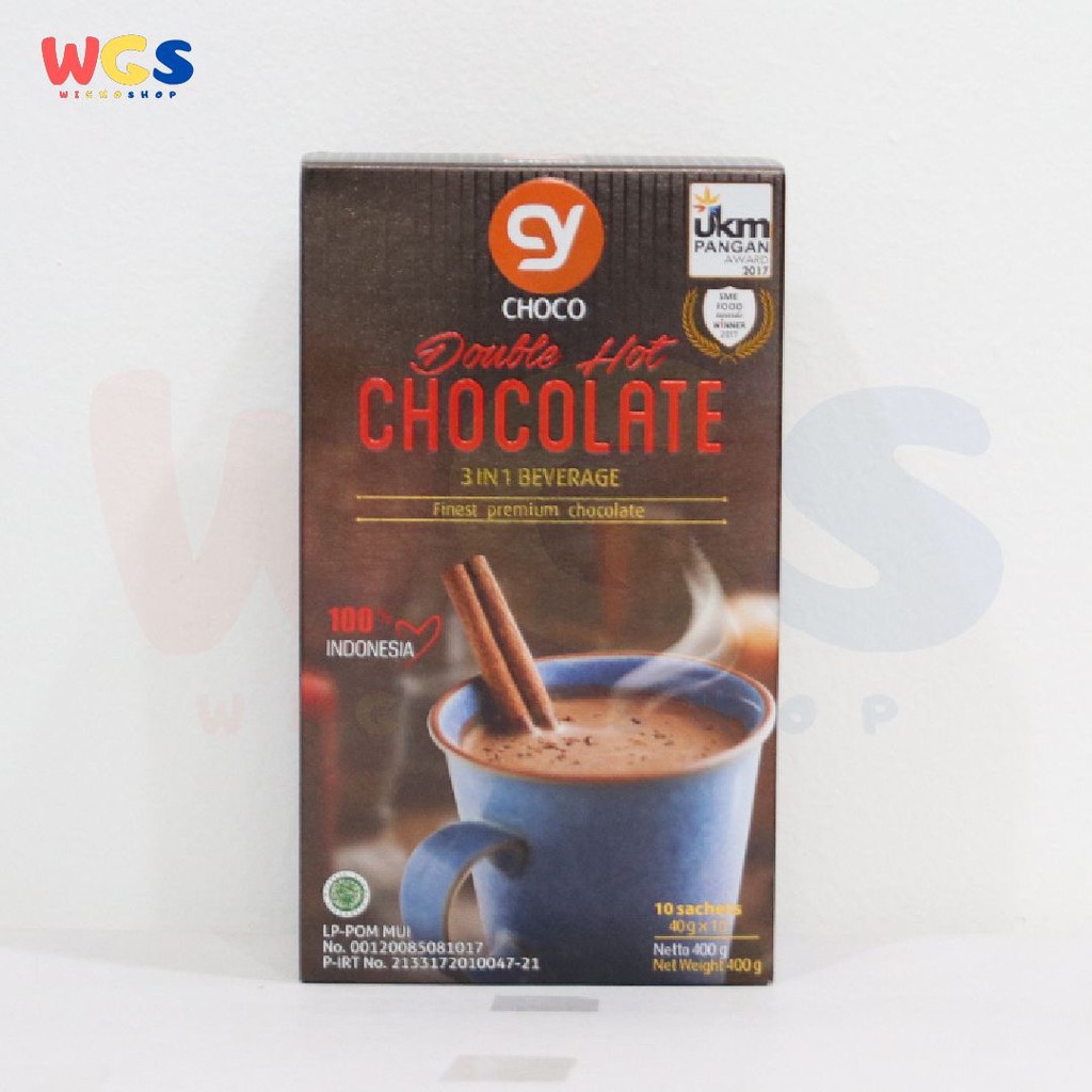 CY Double Hot Chocolate 3 in 1 Beverages 10 Sticks x 40 gr