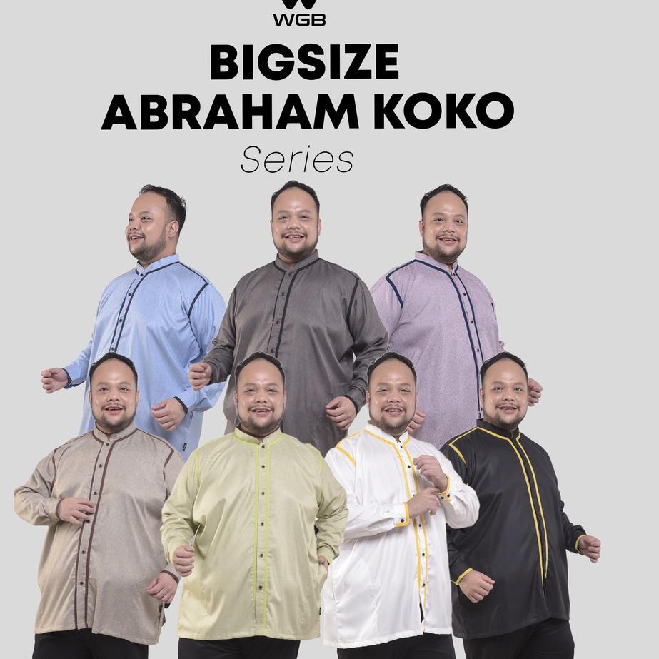 Terkini WGB Abraham Kemeja Koko Muslim Pria Jumbo Big Size XXL XXXL WGB ✣dac❁