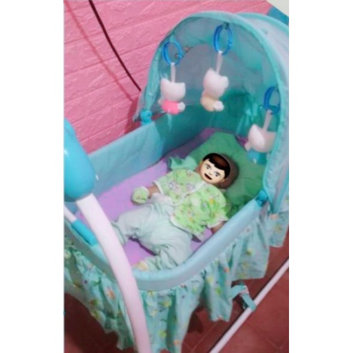 Baby Swing BabyElle Cradle Elle Elektrik Otomatis Ayunan Bayi Preloved Bekas Second Like New Murah