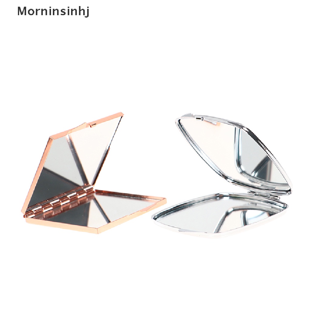 Mornin Compact Makeup Mirror Cermin Make Up Saku Bulat Pembesar Kosmetik id