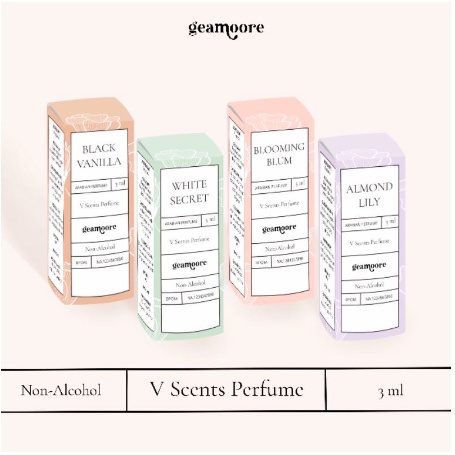 Geamoore V Scent Parfume | Vscent Perfume Geamoore 8ML | Parfum Kewanitaan Miss V (✔️BPOM)