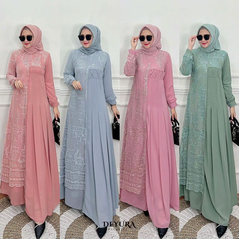 Gamis Nesya Dress ori Deyura