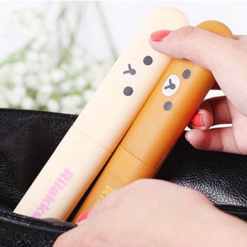 TRS - Tempat Simpan Sikat Gigi Rilakuma Traveling Toothbrush Box Travell Kartun Karakter