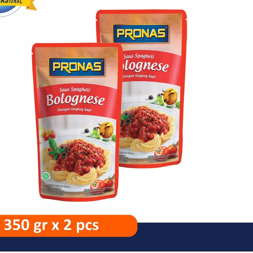 

✾ Pronas Saus Bolognais legkap dengan Daging Sapi 350 g bundling 2 pcs ☺