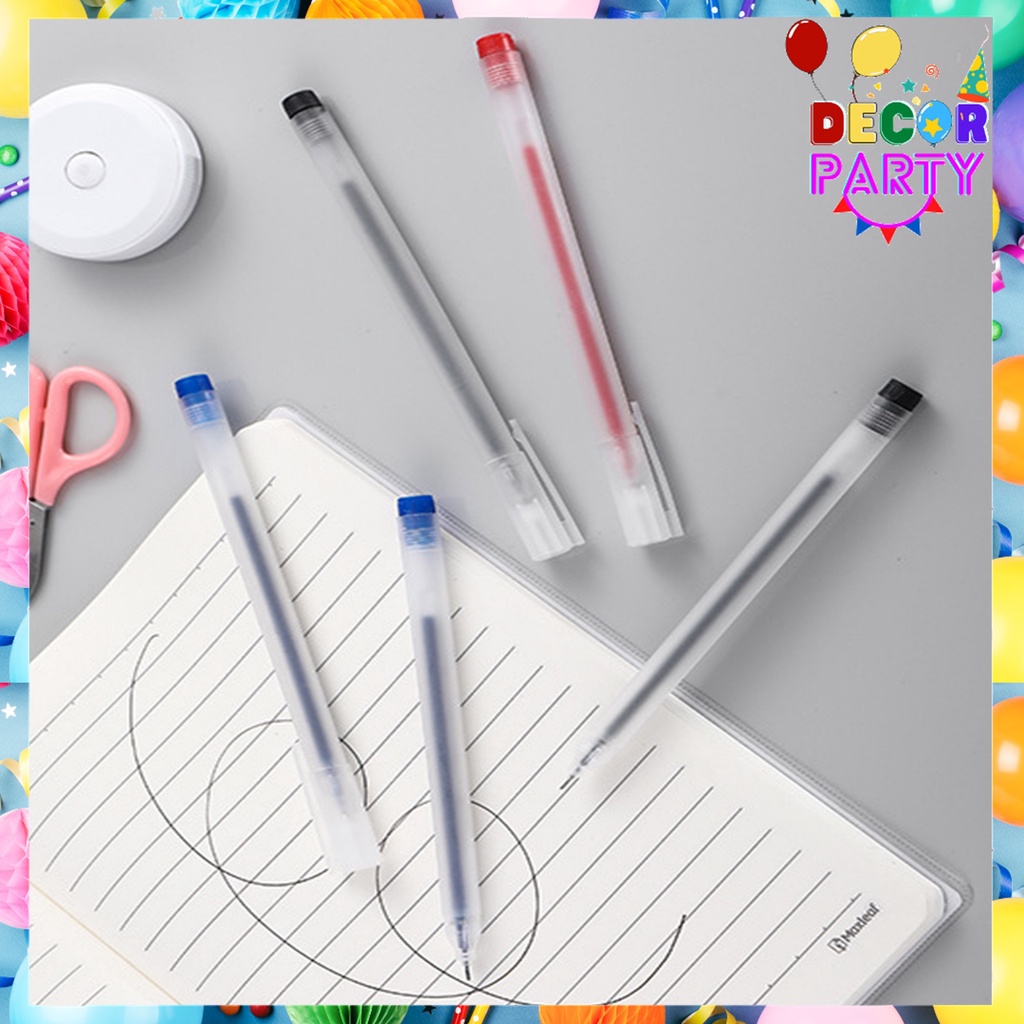 

DP Pulpel Gel 0.5mm Pena Bolpoin Pulpen Tinta Gel Cair Pena Transparant Pen Gel