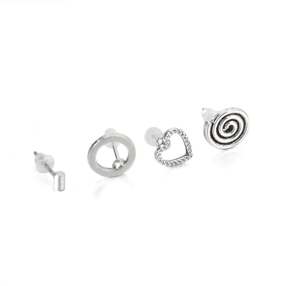 7pcs/set woman fashion ins Stainless Steel Telinga Tulang Klip Perhiasan Anting mini