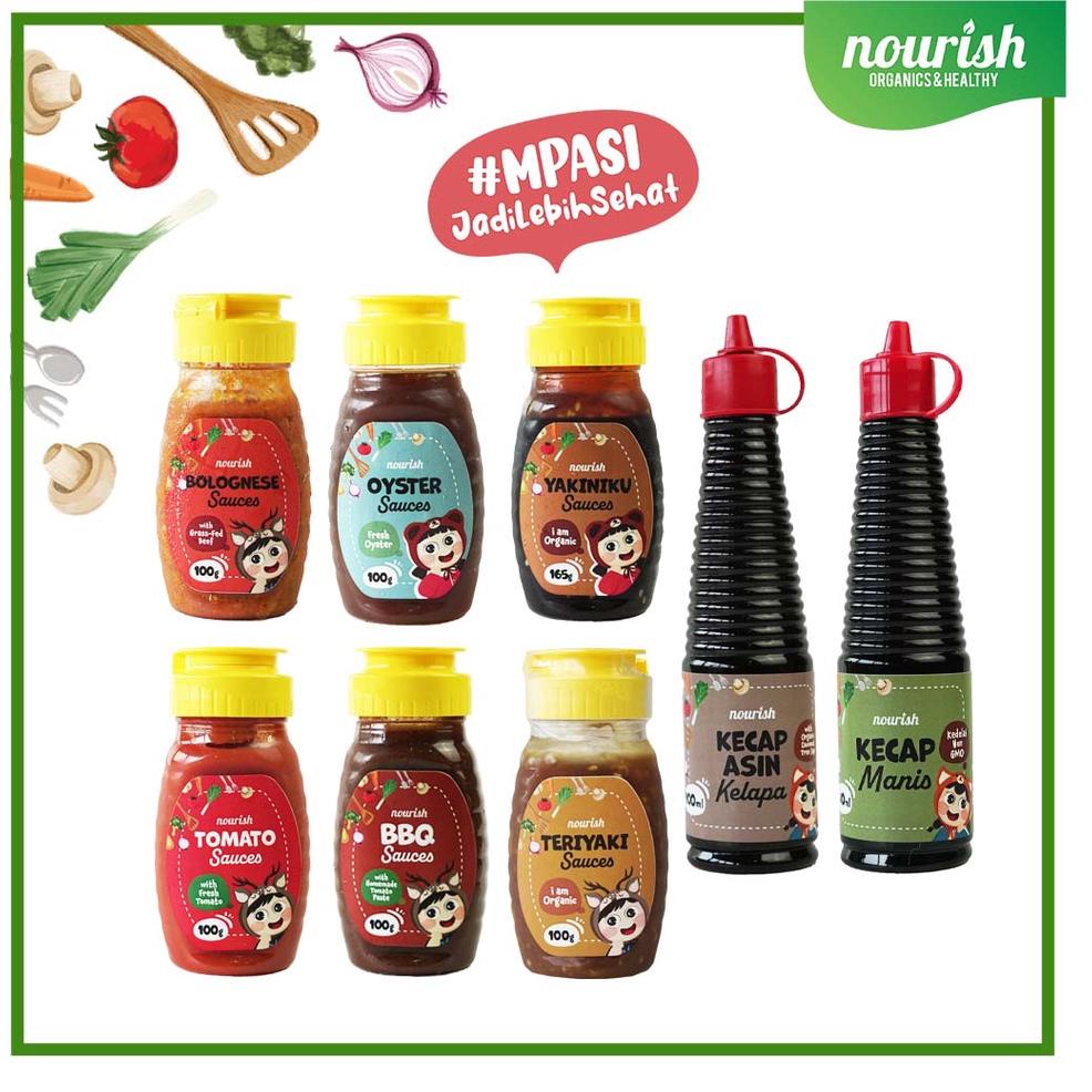 

rxg-16 Nourish Saus Bumbu MPASI No MSG / Kecap MPASI No MSG / Saus Organik / Saus Bumbu Tanpa Pengawet / Kecap Tanpa Pengawet Tanpa Ongkir