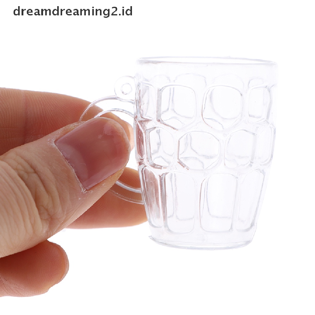 (dream) 12pcs/set Wadah Cangkir Sundae Es Krim Mini DIY Clay Modeling Mainan Gelas Plastik.