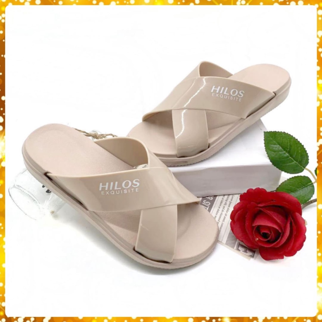 Sandal Selop Wanita Terbaru Sendal Cewek Bahan Karet Tali Silang Uk.36-40