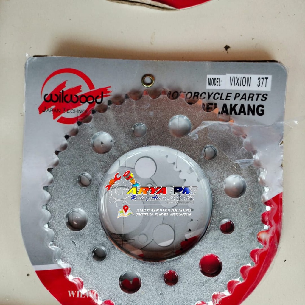 Gear Gir Belakang 428 Yamaha Vixion 37 T Wilwood