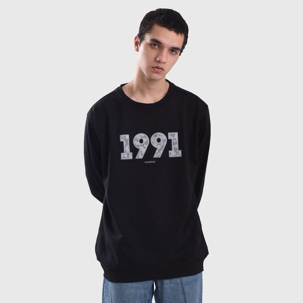 VIRAL Roughneck SS097 Black 1991 Aura Camouflage Crewneck