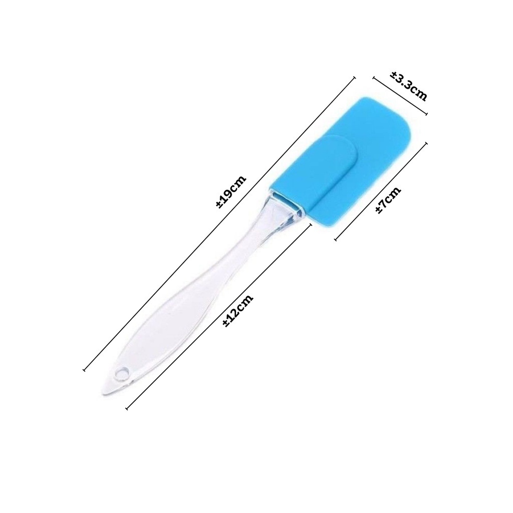 IL - Spatula Silicone Alat Aduk Adonan Kue Anti Lengket Food Grade Elastis Tahan Panas Oles Cake Silikon