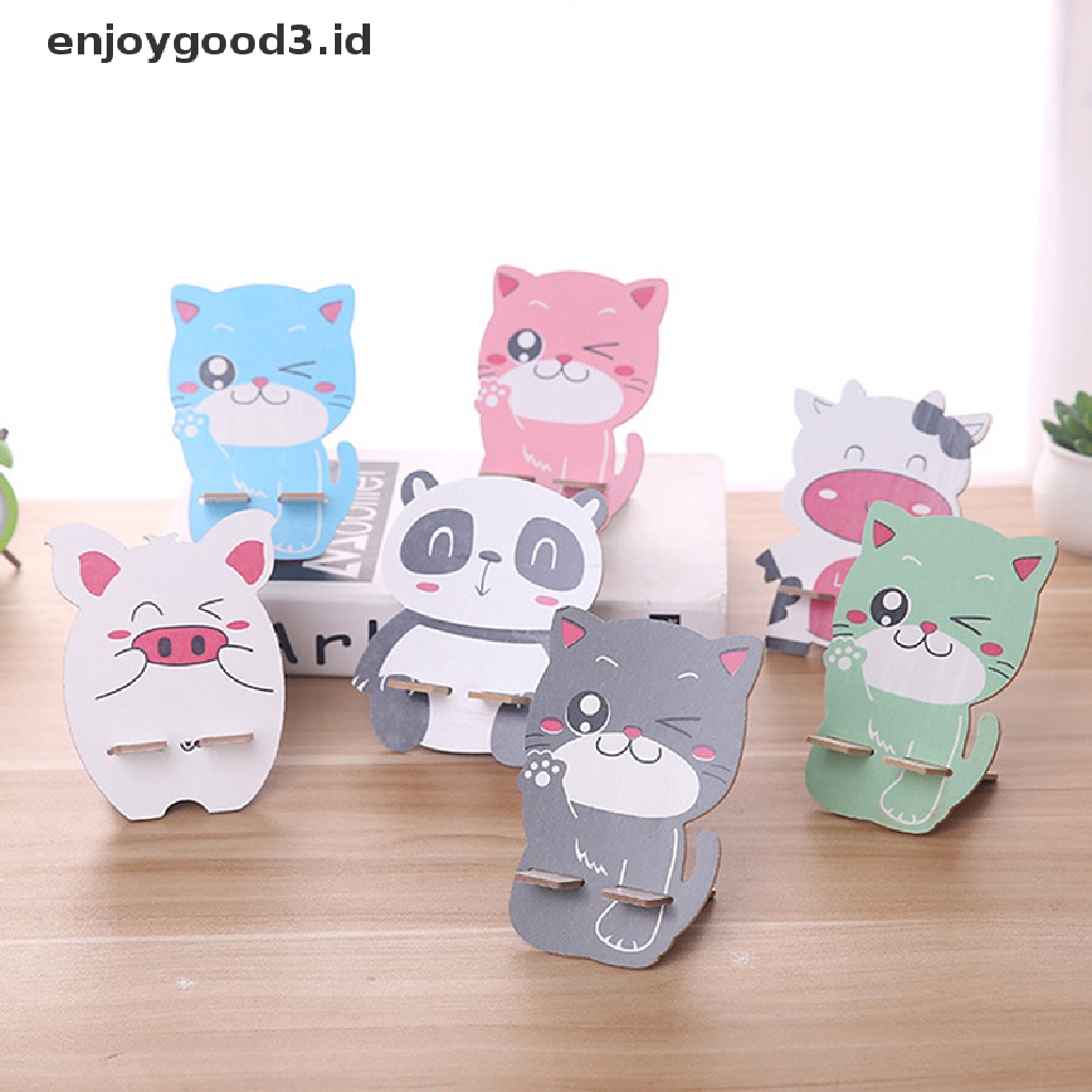 [Rready Stock] 1Pc Lucu Kartun Panda Kucing Meja Holder Universal Ponsel Pintar Phone Holder Lovely Tablet Stand (ID)