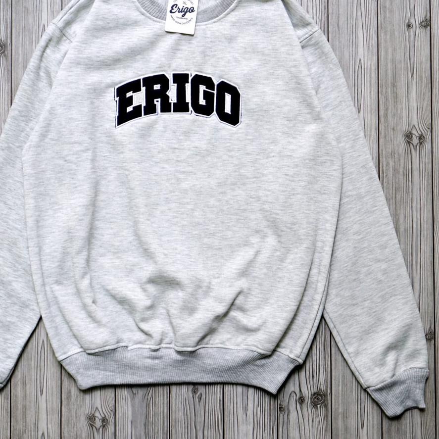 ֍ SWEATER ERIGO CREWNECK TERBARU - SWEATER PRIA ERIGO CREW NECK HITAM MURAH ◌