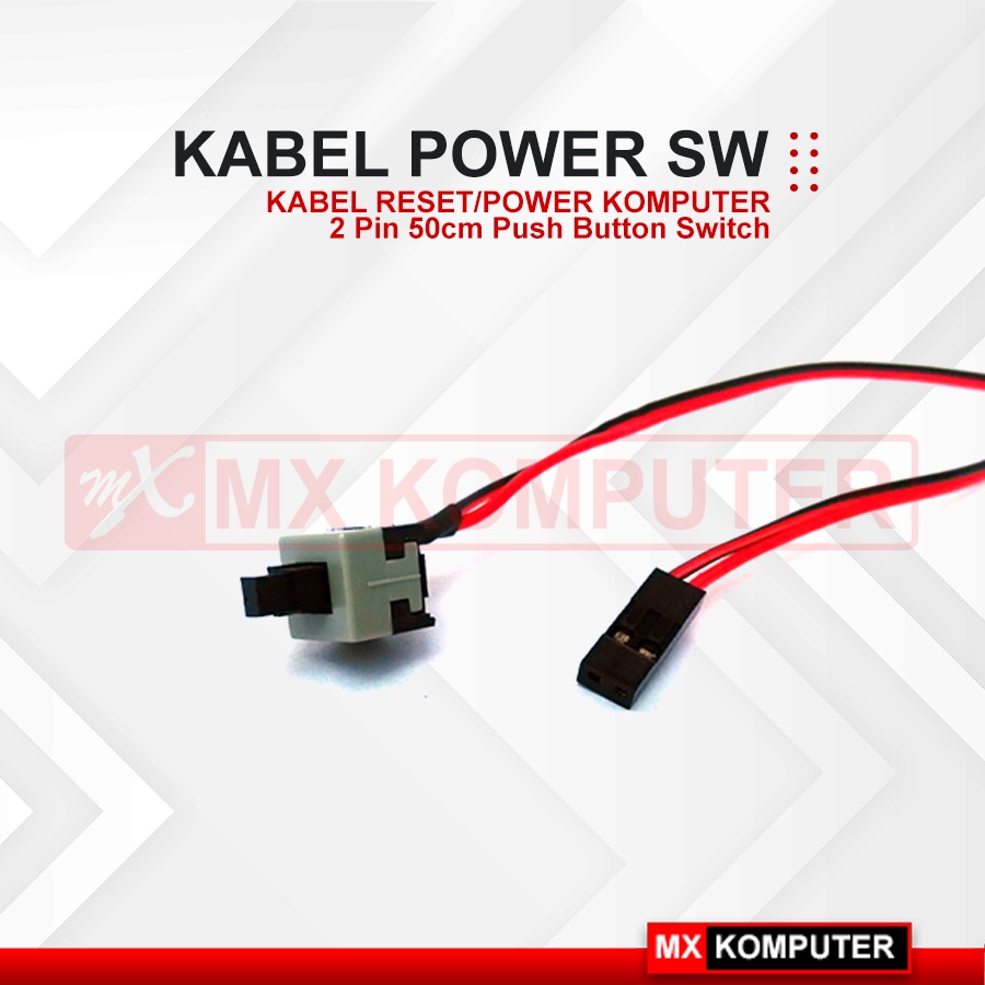 Kabel Tombol Power Atau Reset Switch Front Panel Komputer PC