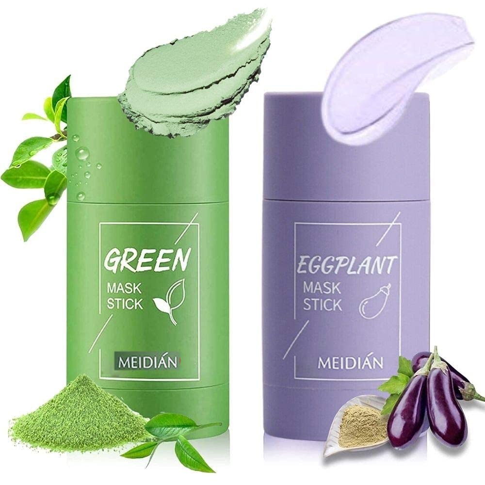 Masker Wajah Meidian Menyerap Minyak Membersihkan Pori-pori dan Menghilangkan Jerawat Masker Greentea Masker Komedo Stick Face Mask