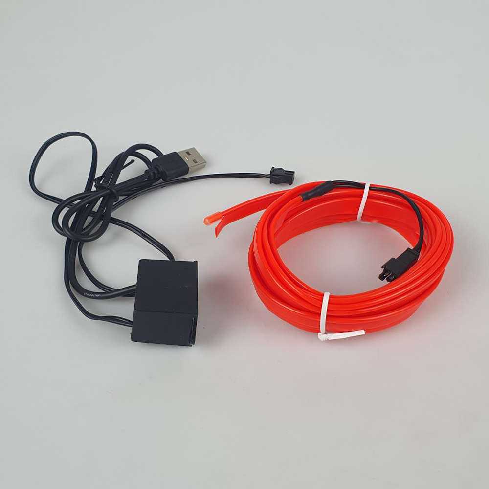 (BISA COD) FTIHSHP KEY-WIN Lampu Hias Neon Flex Light USB Plug 3 Meter - M05