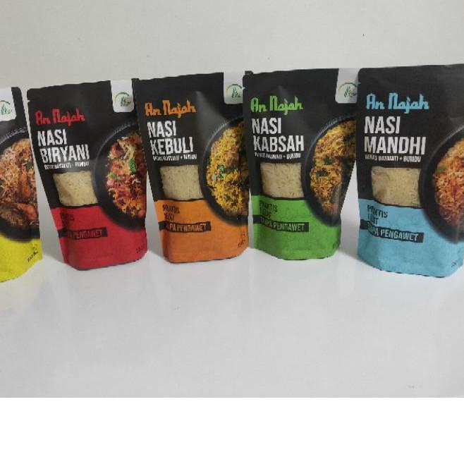 

☏ AN NAJAH BERAS BASMATI BUMBU INSTAN ARAB Biryani Mandhi Kabsah Bukhori Kebuli ✸