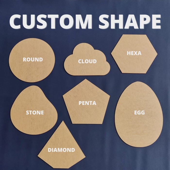 Akrilik Custom Bentuk Terserah Acrylic Aesthetic