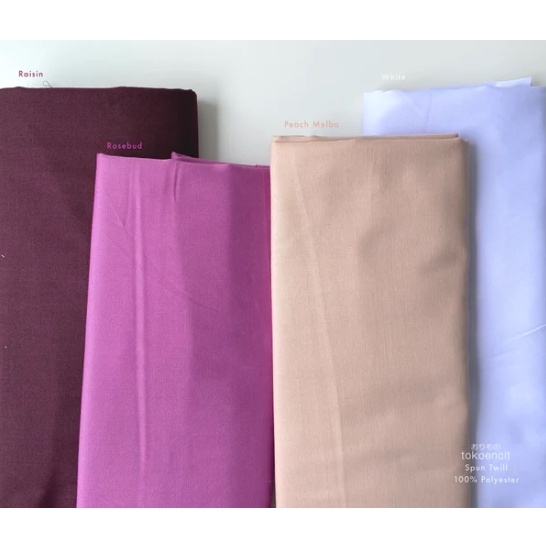 Kain Polyester Spun Twill Polos Per 1 Meter 100%