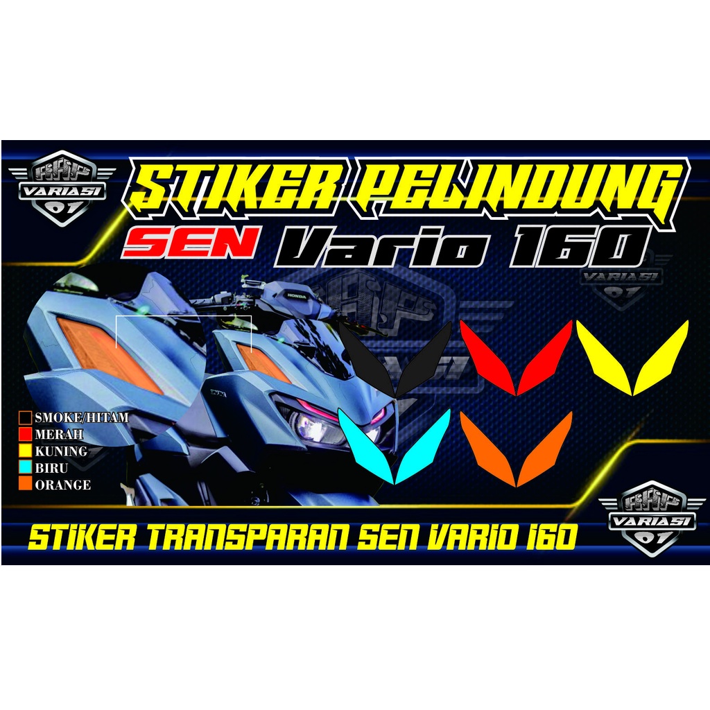 STIKER LAMPU SEN VARIO 160, STIKER LAMPU MOTOR VARIO 160